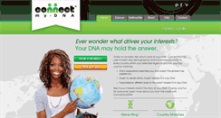 Desktop Screenshot of connectmydna.com